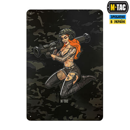 Панель M-Tac для нашивок Tactical girl AT-4 900x1300 Black MC Фото 2